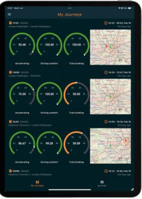 App für Lokführende zur Analyse und Weiterentwicklung der Fahrtechnik