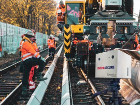 Multi-Box-System mit Analyse-Cloud- Plattform für Eisenbahnbaustellen